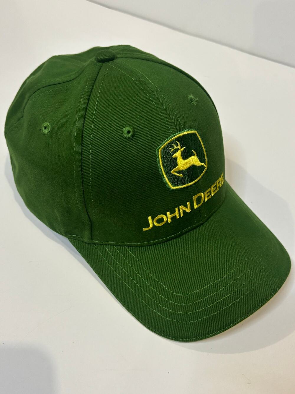NWOT John Deere Green Yellow Embroidered Logo Hat Cap Adjustable Back Tractor